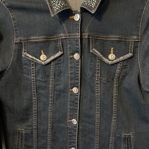 Green Bay Packers  Women's Demin Jacket  Small  Blue Denim w/Bling